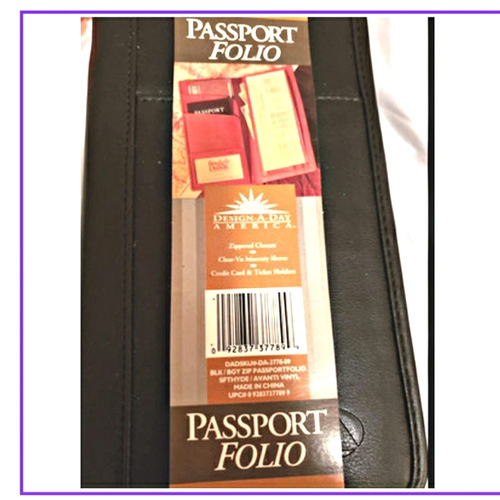🔥BLACK OR BROWN🔥PASSPORT/ITINERARY/CREDIT CARD HOLDER NEW - Picture 2 of 4